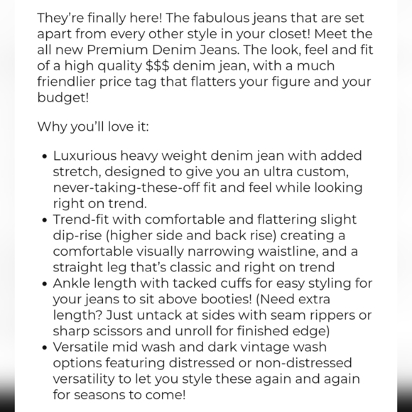 Grace & Lace Premium Denim Jeans in Vintage Dark Wash - Picture 7 of 8